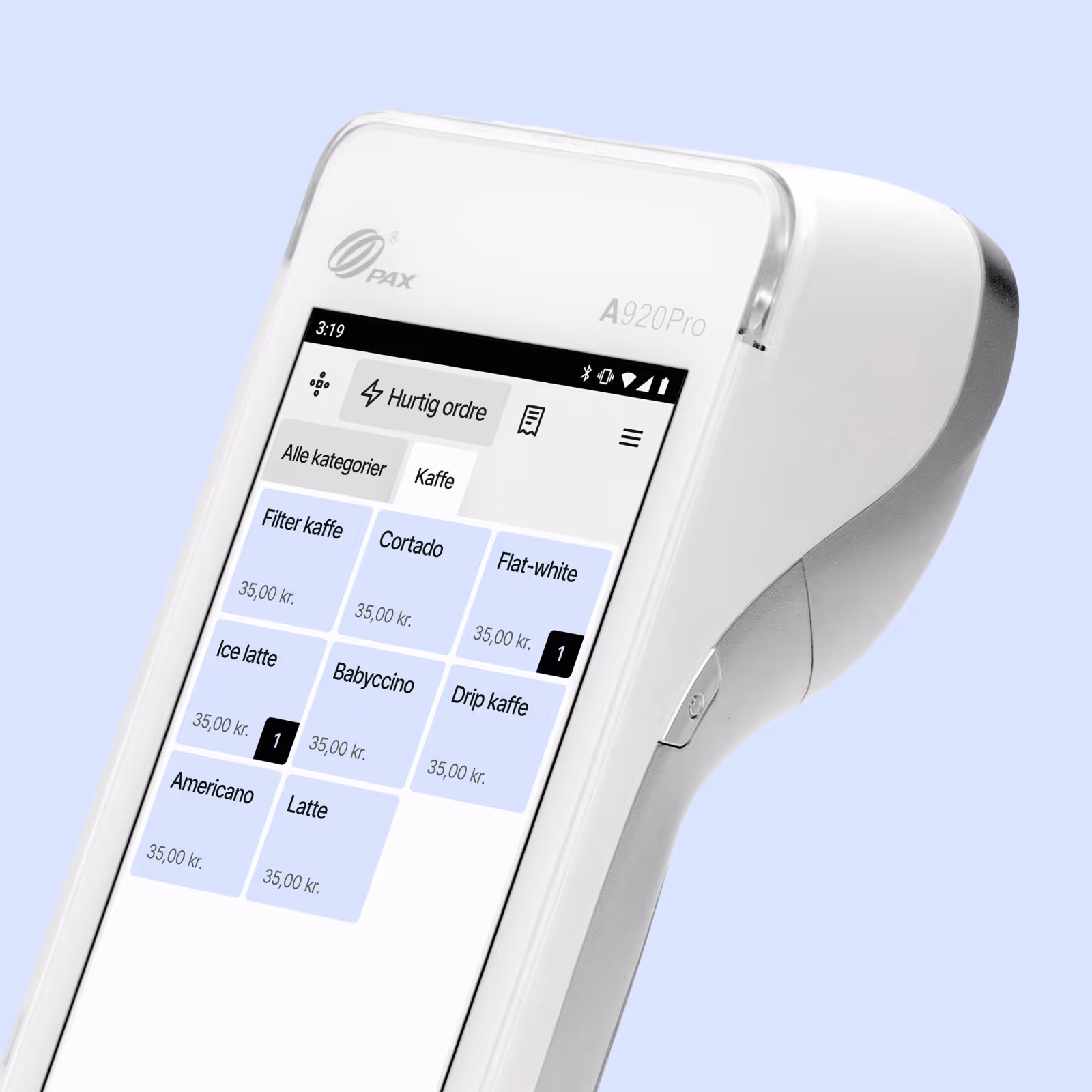 mPOS — familiar interface marketing composition