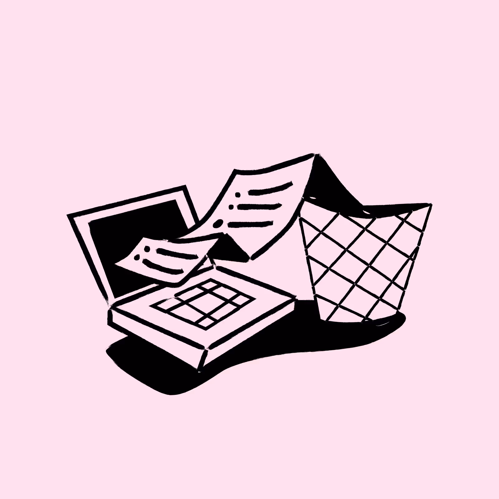 Flatpay terminal — 'goodbye hassle' feature composition