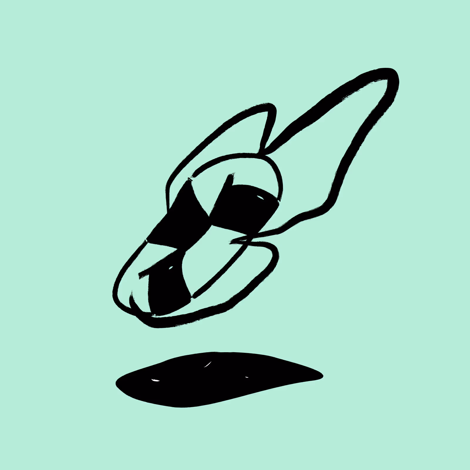 Flatpay terminal — 'we got you' marketing composition